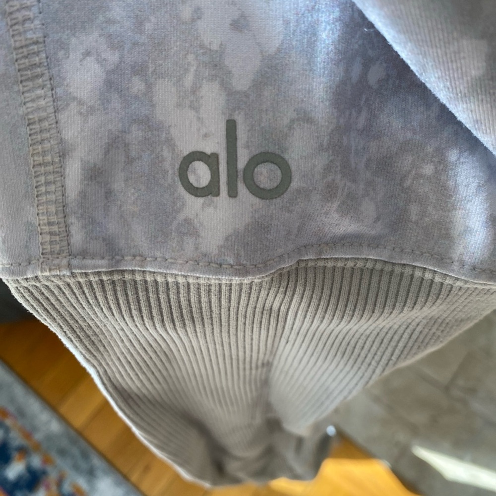 Alo Yoga Goddess Python Colorblock Gray Yoga Legg… - image 3